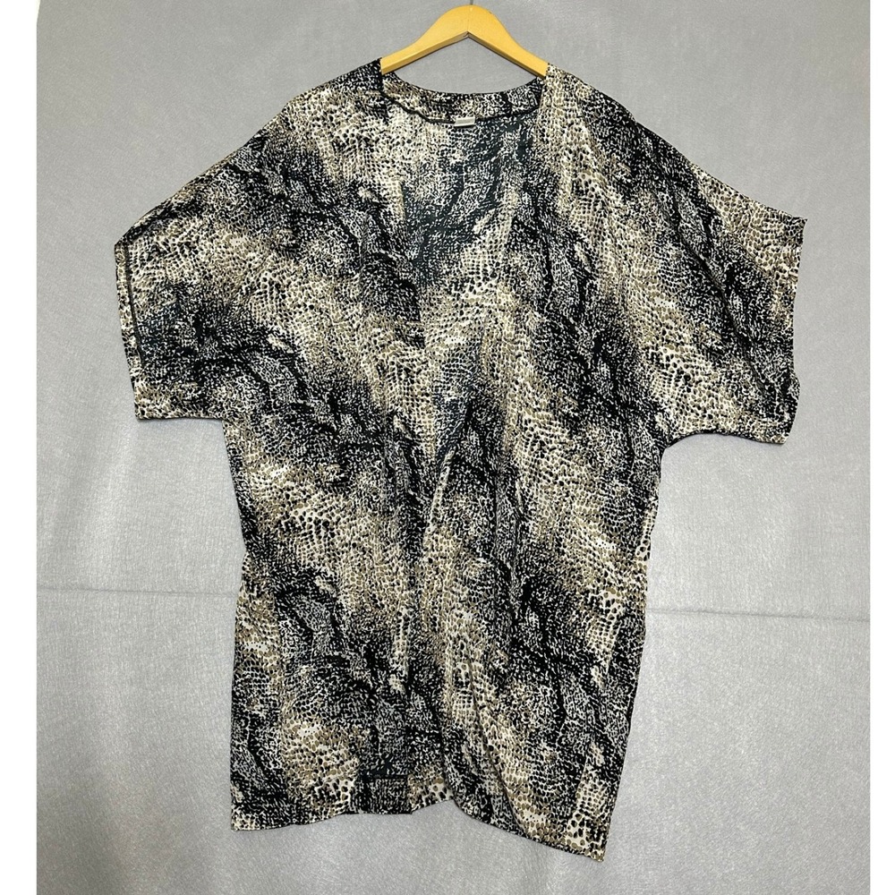 Unbranded Womens Kimono OS Snakeskin Animal Print Exc Boho Edgy Coverup